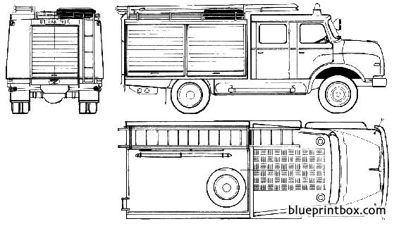 man 11168 tlf fire truck 1977 - BlueprintBox.com - Free Plans and ...