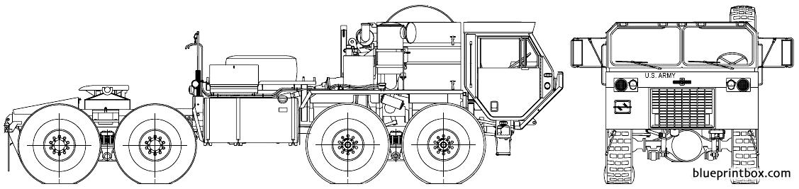 oshkosh hemtt m983 a2 patriot tractor 2006 - BlueprintBox.com - Free