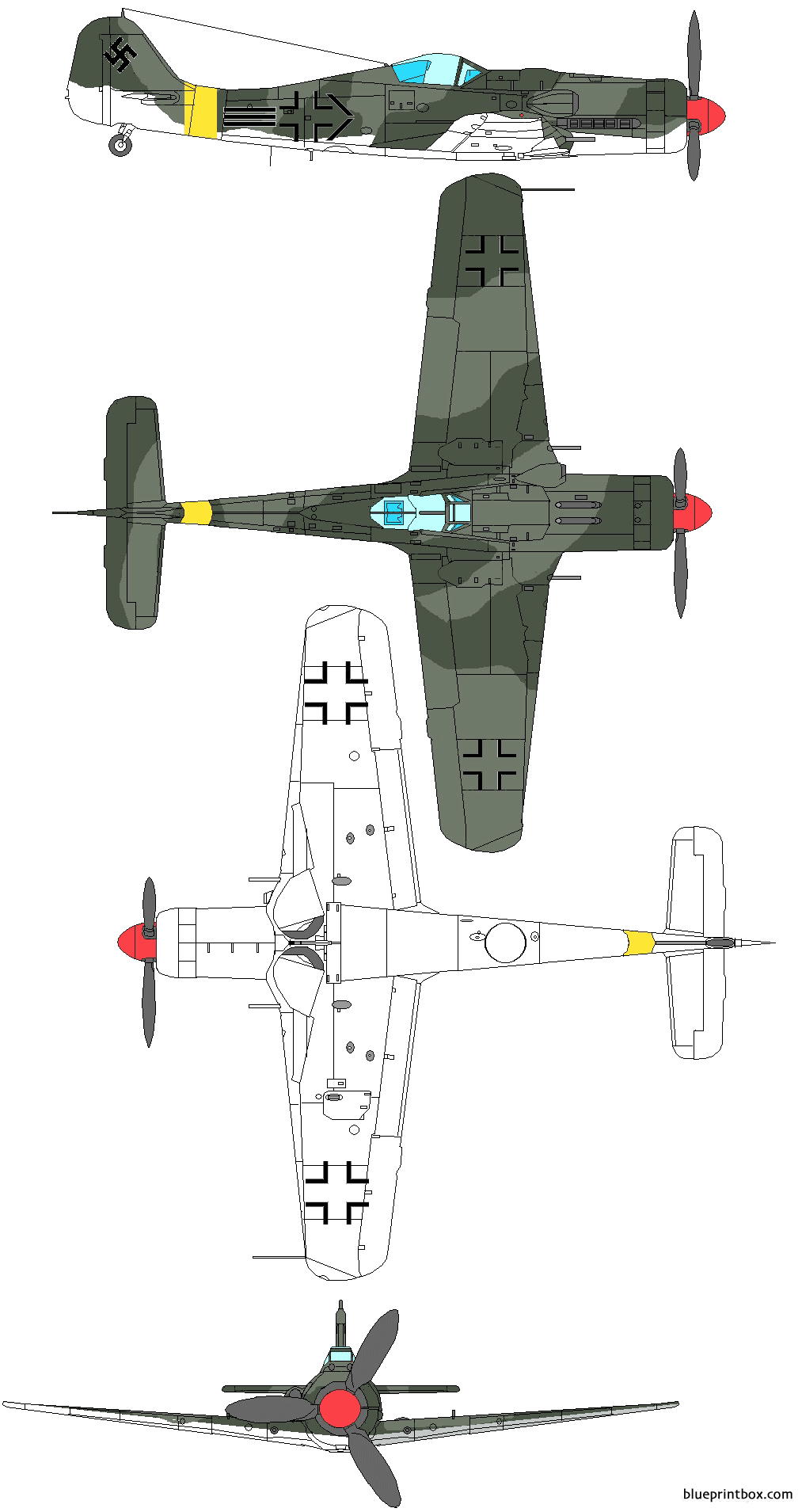 Focke Wulf Fw 190 Blueprints