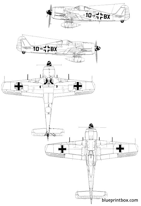 Focke Wulf Fw 190 Blueprints