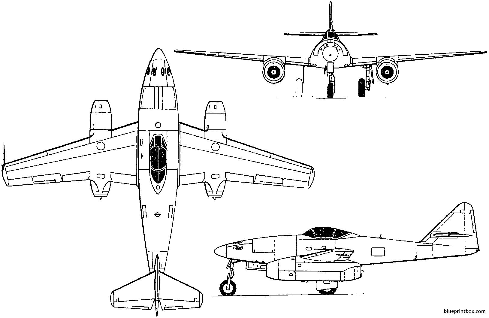 Messerschmitt Me 262 Paper Model
