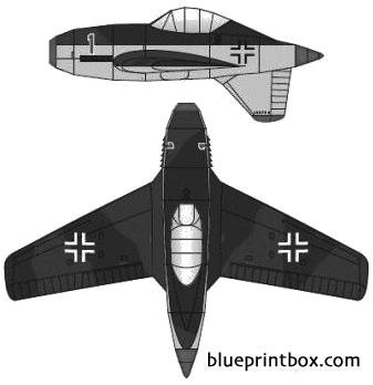 messerschmitt me 334 2 - BlueprintBox.com - Free Plans and Blueprints ...