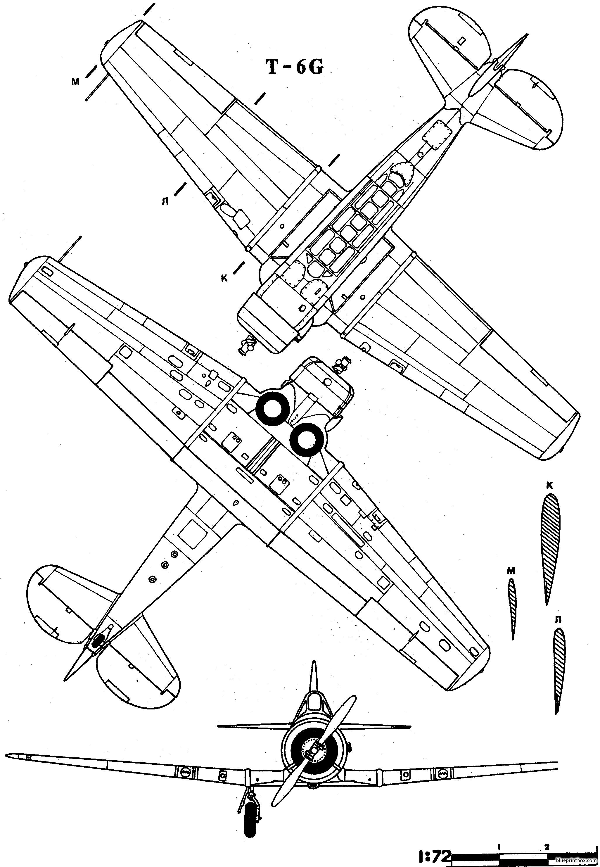 north american t 6 2 - BlueprintBox.com - Free Plans and Blueprints of ...