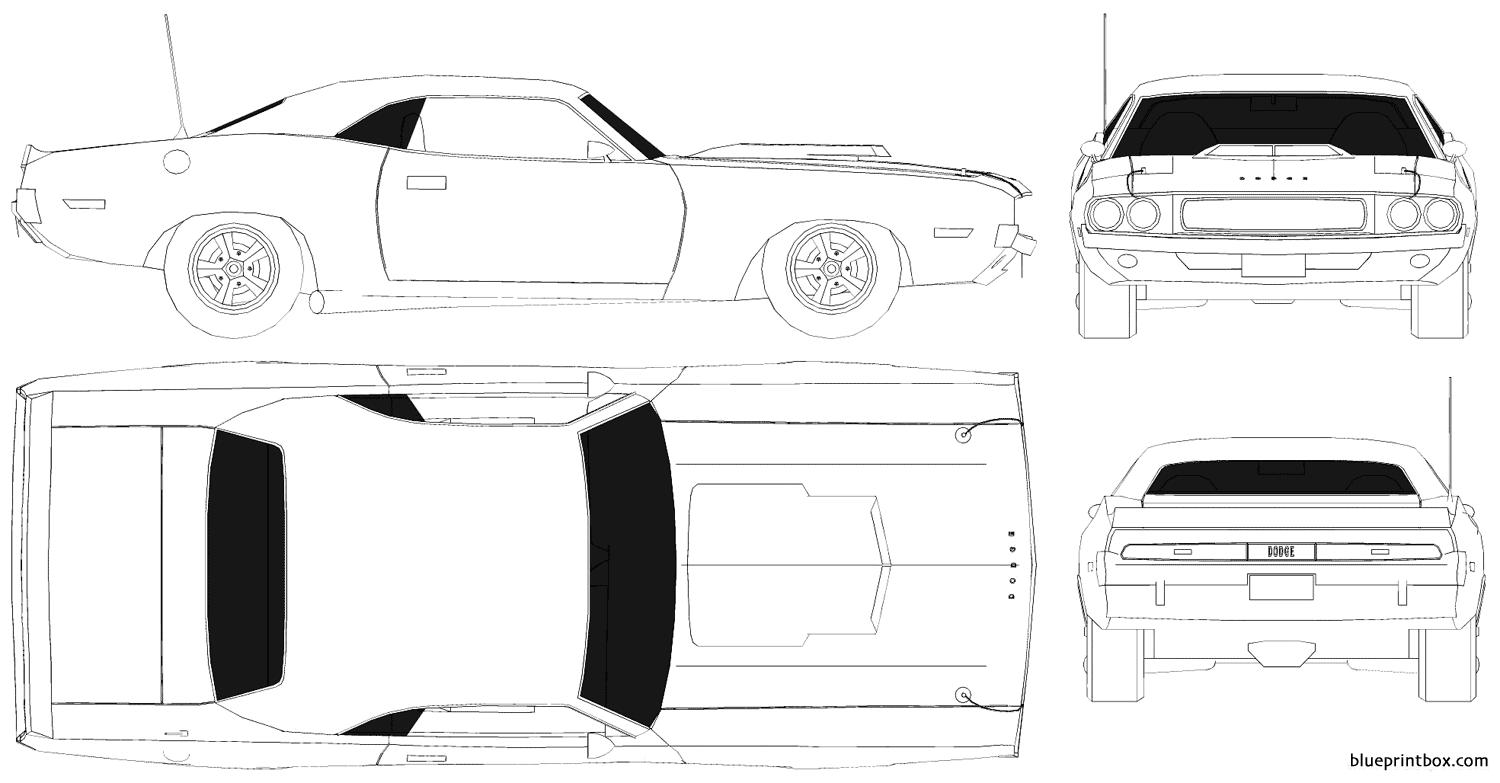 dodge charger 2 - BlueprintBox.com - Free Plans and Blueprints of Cars