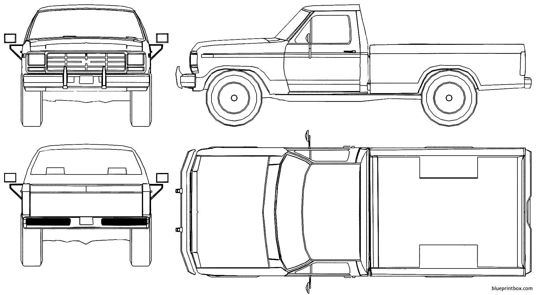 ford f 100 pick up 1978 - BlueprintBox.com - Free Plans and Blueprints