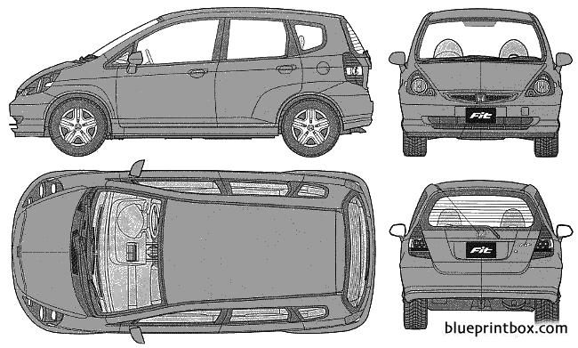 honda jazz - BlueprintBox.com - Free Plans and Blueprints of Cars