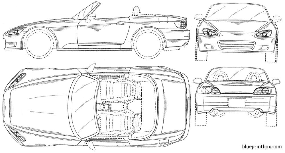 Honda S2000 4 Free Plans And Blueprints Of Cars