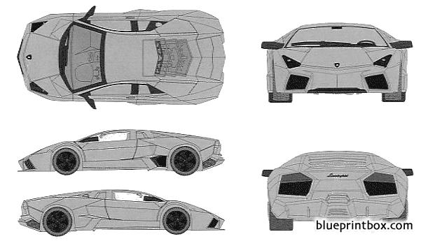 lamborghini reventon - BlueprintBox.com - Free Plans and Blueprints of