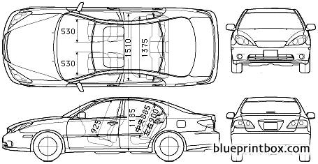 lexus es300 2005 - BlueprintBox.com - Free Plans and Blueprints of Cars