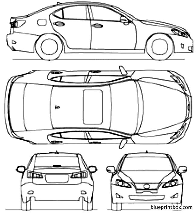 lexus is 250 2010 - BlueprintBox.com - Free Plans and Blueprints of