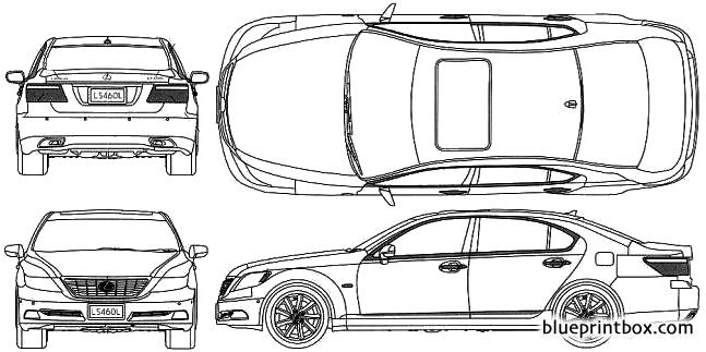 lexus ls460l 2008 2 - BlueprintBox.com - Free Plans and Blueprints of