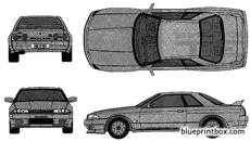 Nissan Skyline Gt R R32 Blueprintbox Com Free Plans And Blueprints Of Cars Trailers Ships Airplanes Jets Scifi And More