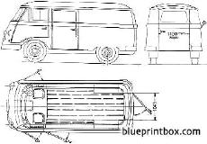 Bajaj Tempo Matador Delivery Van Blueprintbox Com Free Plans