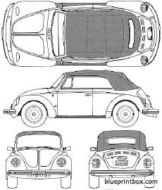 volkswagen beetle 1303s cabriolet 1975