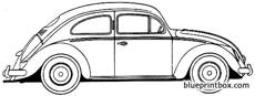 volkswagen beetle 1954