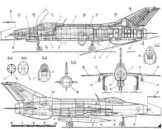 mig 21 f 13 - BlueprintBox.com - Free Plans and Blueprints of Cars ...