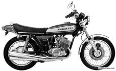 kawasaki 500 machiii 1974