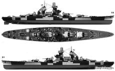 nmf richelieu 1943 battleship