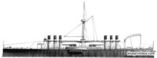 rn italia 1885 battleship