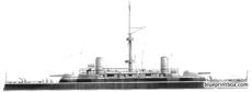 rn re umberto 1893 battleship