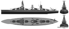 ijn nagato 1918 battleship