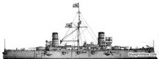 ijn nisshin 1904 armoured cruiser