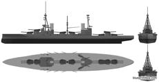 hms agincourt 1916 battleship