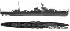 ijn yubari 1944 cruiser