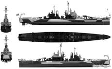 uss ca 72 pittsburgh 1944 heavy cruiser