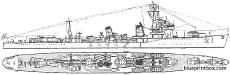 ijn hatsuharu 1936 destroyer