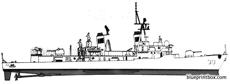 hmas d 38 perth destroyer