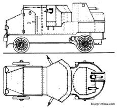 putilov garford armoured car - BlueprintBox.com - Free Plans and ...