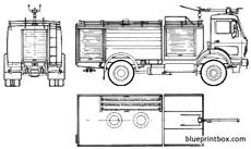 mercedes benz ak1719 30 fire truck 1982
