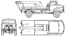 mercedes benz la328 tow truck 1960