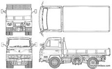 mitsubishi fuso canter t200 series s50 dump truck