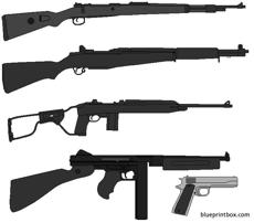 various guns