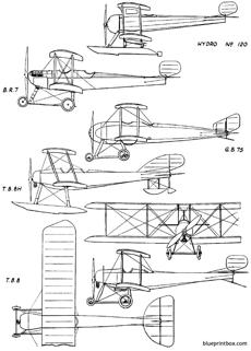 bristol coanda biplanes 1913 england