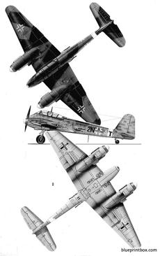 messerschmitt me 210 a1 - BlueprintBox.com - Free Plans and Blueprints