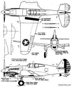 curtiss p 40 flying tiger - BlueprintBox.com - Free Plans and ...