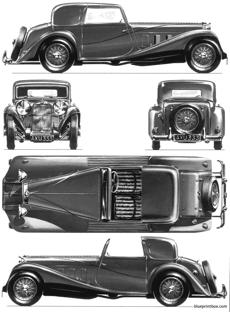 delage d8 ss sedanca coupe 1933
