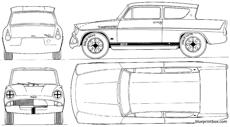 ford e anglia 105e sport 1967