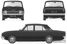 ford e corsair deluxe v4 1700 4 door 1963