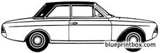 ford taunus 17m p6 2 door 1965