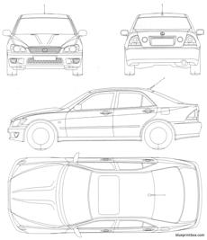 lexus is 400 - BlueprintBox.com - Free Plans and Blueprints of Cars